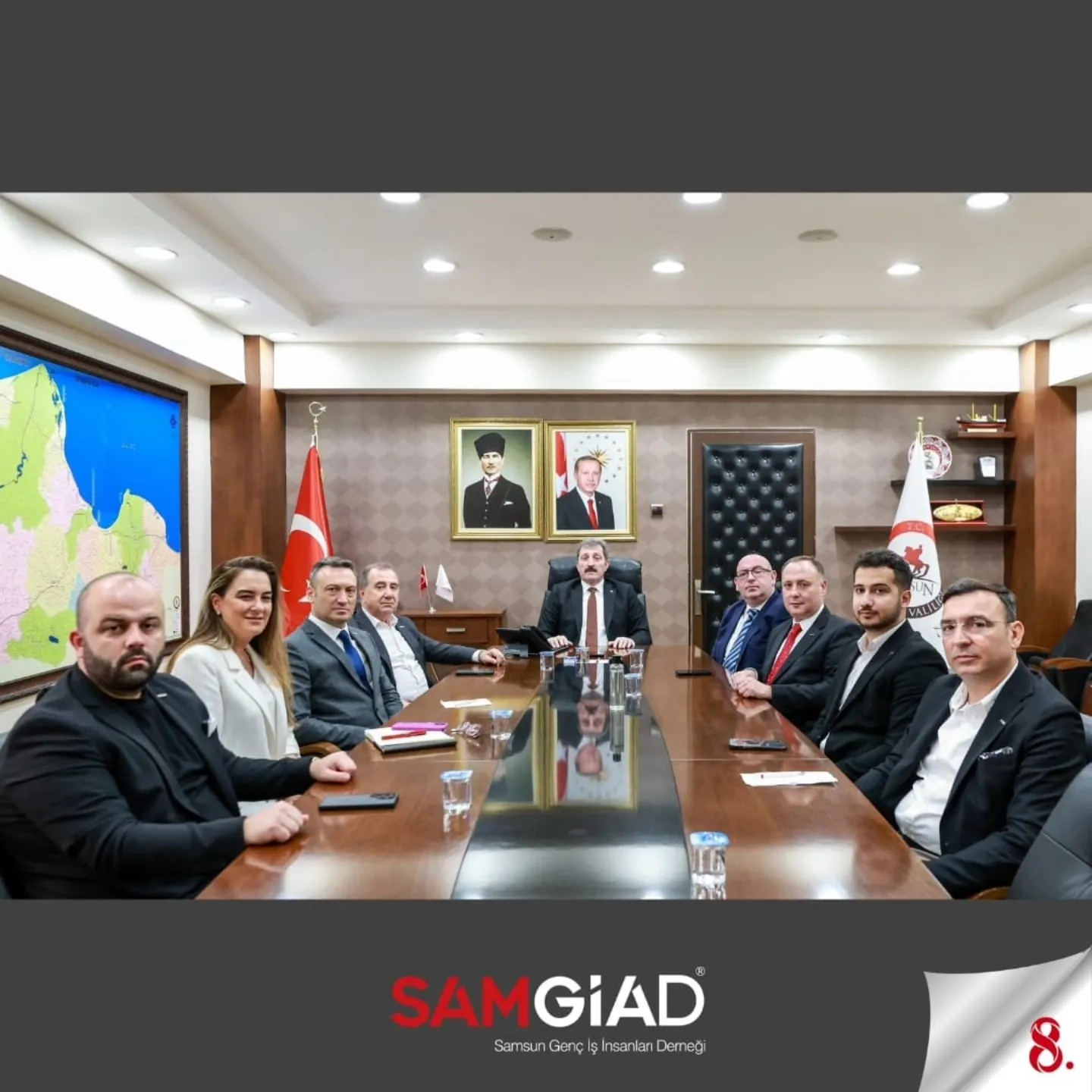 Samsun Valisi Orhan Tavlı başkanlığında gerçekleşen toplantı